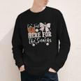I'm Just Here For The Snacks Baseball Coquette Game Day Girl Youth Long Sleeve Tee I'm Just Here For The Snacks Baseball Coquette Game Day Girl Youth Long Sleeve Tee