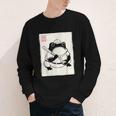 Japanese Grumpy Frog Baseball Player Baseball Youth Long Sleeve Tee Japanese Grumpy Frog Baseball Player Baseball Youth Long Sleeve Tee