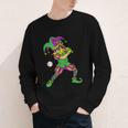 Jester Baseball Mardi Gras Carnival Sport Men Boy Teen Kids Youth Long Sleeve Tee