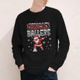 Jingle Ballers Plaid Santa Dabbing Baseball Christmas Youth Long Sleeve Tee Jingle Ballers Plaid Santa Dabbing Baseball Christmas Youth Long Sleeve Tee