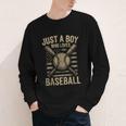 Just a Boy Who Loves Baseball Youth Long Sleeve Tee Just a Boy Who Loves Baseball Youth Long Sleeve Tee