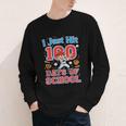 I Just Hit 100 Days Of School Baseball 100th Day Boys Kids Youth Long Sleeve Tee I Just Hit 100 Days Of School Baseball 100th Day Boys Kids Youth Long Sleeve Tee
