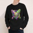 Mardi Gras Ice Cream Drip Baseball Sports For Men Women Kids Youth Long Sleeve Tee