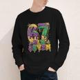 Mardi Gras Six Seven Baseball Drip Number 6 7 Meme Youth Long Sleeve Tee Mardi Gras Six Seven Baseball Drip Number 6 7 Meme Youth Long Sleeve Tee
