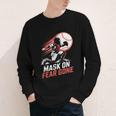 Mask On Fear Gone Baseball Catcher Softball Youth Long Sleeve Tee