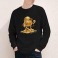 Melting Baseball Mascot Slugger Bat Cap Cartoon Youth Long Sleeve Tee Melting Baseball Mascot Slugger Bat Cap Cartoon Youth Long Sleeve Tee