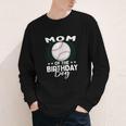 Mom Of The Birthday Boy Baseball Player Birthday Youth Long Sleeve Tee
