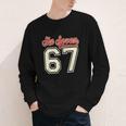 Number 67 Meme Six Seven Baseball Style Kids Boy Teen Youth Long Sleeve Tee