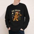 Oh Snap Gingerbreadman Christmas Baseball Youth Long Sleeve Tee Oh Snap Gingerbreadman Christmas Baseball Youth Long Sleeve Tee