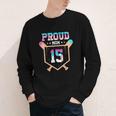 Proud Mom Baseball Player Number 15 Ice Cream Drip Youth Long Sleeve Tee Proud Mom Baseball Player Number 15 Ice Cream Drip Youth Long Sleeve Tee