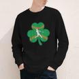 Retro Shamrock Baseball St Patricks Day Men Women Boys Girls Youth Long Sleeve Tee