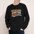Weekends Coffee Baseball Retro Vibes Youth Long Sleeve Tee Weekends Coffee Baseball Retro Vibes Youth Long Sleeve Tee