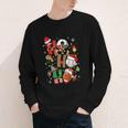 Santa Baseball Football Soccer Pajamas Ho Ho Christmas Xmas Youth Long Sleeve Tee