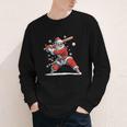 Santa Playing Baseball Christmas Candy Cane Fun Xmas Holiday Youth Long Sleeve Tee Santa Playing Baseball Christmas Candy Cane Fun Xmas Holiday Youth Long Sleeve Tee