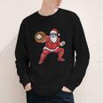 Santa Playing Baseball Baseball Lover Baseballer Xmas Youth Long Sleeve Tee Santa Playing Baseball Baseball Lover Baseballer Xmas Youth Long Sleeve Tee