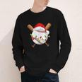 Santa Sports For Men Boys Christmas Baseball Player Youth Long Sleeve Tee Santa Sports For Men Boys Christmas Baseball Player Youth Long Sleeve Tee
