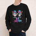 Six Seven Baseball Ice Cream Drip 6 7 Meme Gen Alpha Slang Youth Long Sleeve Tee