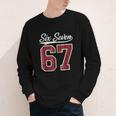 Six Seven Meme Boys Girls Kids 67 Baseball Jersey Youth Long Sleeve Tee