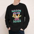 Six Seven Meme Mason Ice Cream Drip Baseball Number 67 Youth Long Sleeve Tee Six Seven Meme Mason Ice Cream Drip Baseball Number 67 Youth Long Sleeve Tee