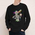 Skeleton Baseball Drip Boys Ice Cream Drip Youth Baseball Youth Long Sleeve Tee