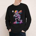 Skelton Playing Baseball Halloween Baseball Drip Boys Kids Youth Long Sleeve Tee Skelton Playing Baseball Halloween Baseball Drip Boys Kids Youth Long Sleeve Tee