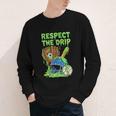 Spooky Zombie Respect The Drip Baseball Halloween Youth Long Sleeve Tee Spooky Zombie Respect The Drip Baseball Halloween Youth Long Sleeve Tee