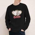 St Louis Leopard Heart Baseball Batter Boys Fan Youth Long Sleeve Tee