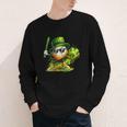 St Patrick’s Day Baseball Shamrock Player Youth Long Sleeve Tee