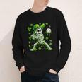 St Patricks Day Baseball Skeleton Irish Leprechaun Hat Boys Youth Long Sleeve Tee