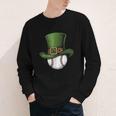 St Patricks Day Shamrock Baseball Saint Paddy's Kids Boys Youth Long Sleeve Tee