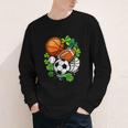 St Patricks Day Shamrock Basketball Baseball Football Soccer Youth Long Sleeve Tee