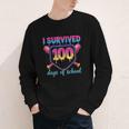 I Survived 100 Days Of School Baseball 100th Day Kids Girls Youth Long Sleeve Tee I Survived 100 Days Of School Baseball 100th Day Kids Girls Youth Long Sleeve Tee