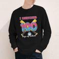 I Survived 100 Days Of School Baseball Cream Drip Boys Youth Long Sleeve Tee