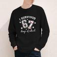 I Survived 67 Days Of School Baseball Six Seven Teacher Youth Long Sleeve Tee I Survived 67 Days Of School Baseball Six Seven Teacher Youth Long Sleeve Tee
