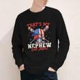 That's My Nephew Out There Baseball Cream Drip Crossed Bat Youth Long Sleeve Tee That's My Nephew Out There Baseball Cream Drip Crossed Bat Youth Long Sleeve Tee