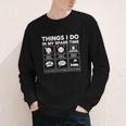 Things I Do Spare Time Baseball Player Men Women Kids Youth Long Sleeve Tee Things I Do Spare Time Baseball Player Men Women Kids Youth Long Sleeve Tee