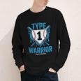 Type 1 Warrior Diabetes Awareness Baseball Enthusiasts Youth Long Sleeve Tee