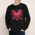 Valentines Day Baseball Red Heart Dab Boys Girls Kids Youth Long Sleeve Tee