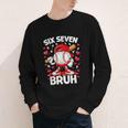 Valentines Day Six Seven Bruh 6 7 Meme Baseball Drip Boys Youth Long Sleeve Tee Valentines Day Six Seven Bruh 6 7 Meme Baseball Drip Boys Youth Long Sleeve Tee