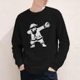 Vintage Dabbing Santa Christmas Baseball Xmas Costume Youth Long Sleeve Tee