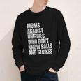 Women's Moms Against Umpires Parents Mom Baseball Sarcastic Youth Long Sleeve Tee Women's Moms Against Umpires Parents Mom Baseball Sarcastic Youth Long Sleeve Tee