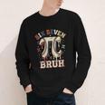Women's Six Seven 67 Bruh 6 7 Happy Pi Day Baseball Be Irrational Youth Long Sleeve Tee Women's Six Seven 67 Bruh 6 7 Happy Pi Day Baseball Be Irrational Youth Long Sleeve Tee