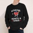 Women's Valentines Day Baseball Stealing Hearts Bases Boys Kids Men Youth Long Sleeve Tee Women's Valentines Day Baseball Stealing Hearts Bases Boys Kids Men Youth Long Sleeve Tee