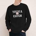 You'Re A Catch Baseball Pun Heart Kids Boys Valentines Youth Long Sleeve Tee You'Re A Catch Baseball Pun Heart Kids Boys Valentines Youth Long Sleeve Tee