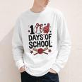 100 Days Of School Coquette Bow Baseball 100th Day Girl Kid Youth Long Sleeve Tee