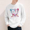 9th Birthday Boys Baseball Ice Cream Drip Boys Baseball Youth Long Sleeve Tee