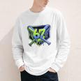 Awesome 67 Baseball Drip Effect Baseball 6-7 Meme Graphic Premium Tri-Blend Youth Long Sleeve Tee