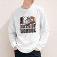 Baseball 100 Days Of School Happy 100th Day Teachers Kids Youth Long Sleeve Tee