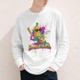 Baseball Banana Splatter Sports Kids Teens Premium Tri-Blend Youth Long Sleeve Tee