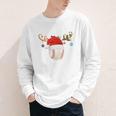 Baseball Christmas Reindeer Santa Hat Sports Player Xmas Youth Long Sleeve Tee Baseball Christmas Reindeer Santa Hat Sports Player Xmas Youth Long Sleeve Tee